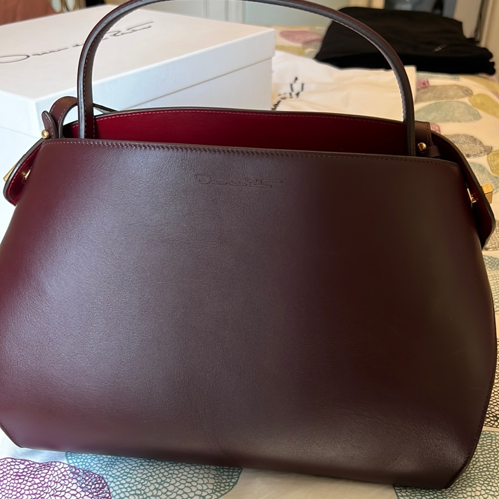 Oscar de la Renta Nolo Bag Burgundy